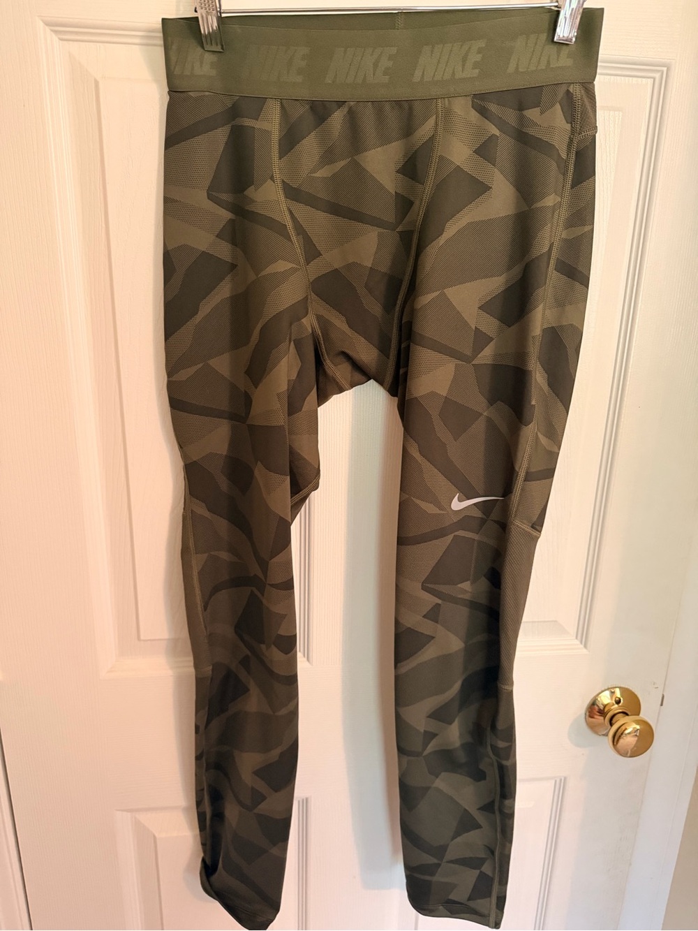 Nike Olive Camo Compression Leggings